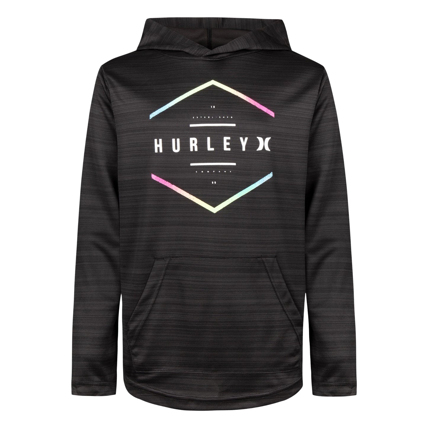 Hurley Boys' Long Sleeve Hooded Graphic T-Shirt