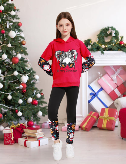 Girls' 2-Piece Tie Dye Hoodie & Leggings Set