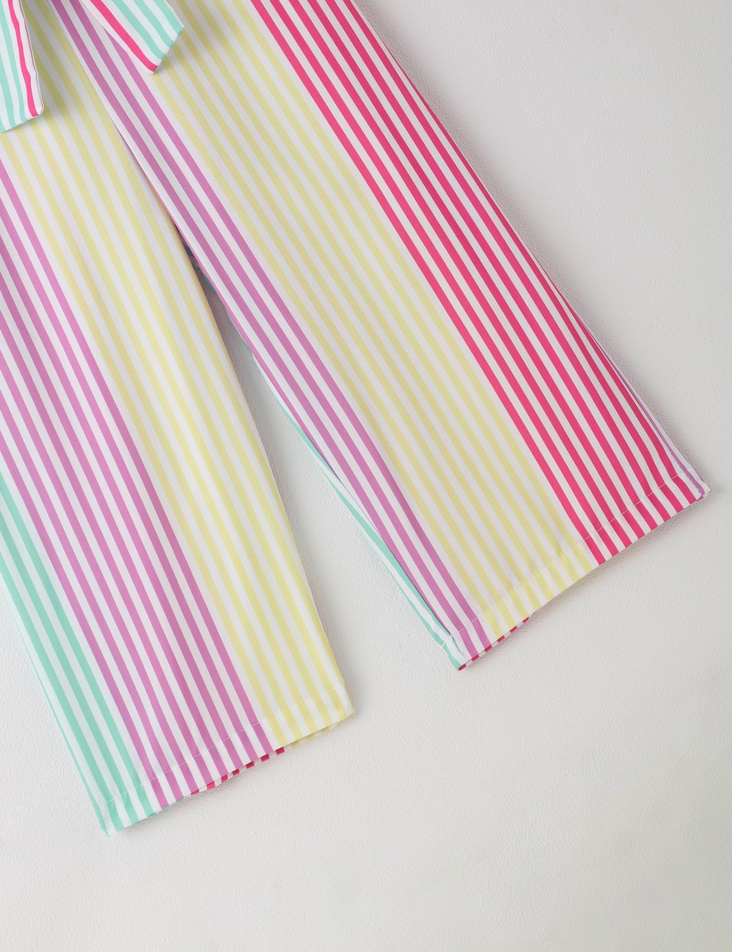 Crazyme Girls Striped Sleeveless Jumpsuit