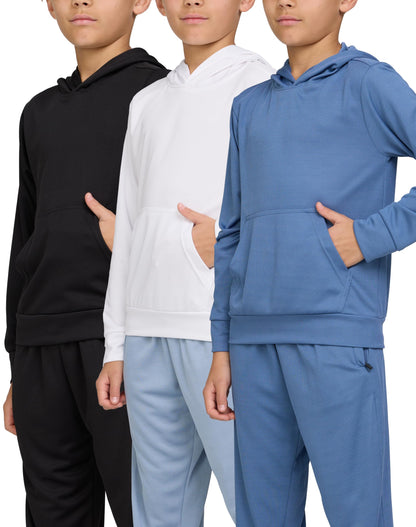 PURE CHAMP Boys' 3-Pack Mesh Hoodies