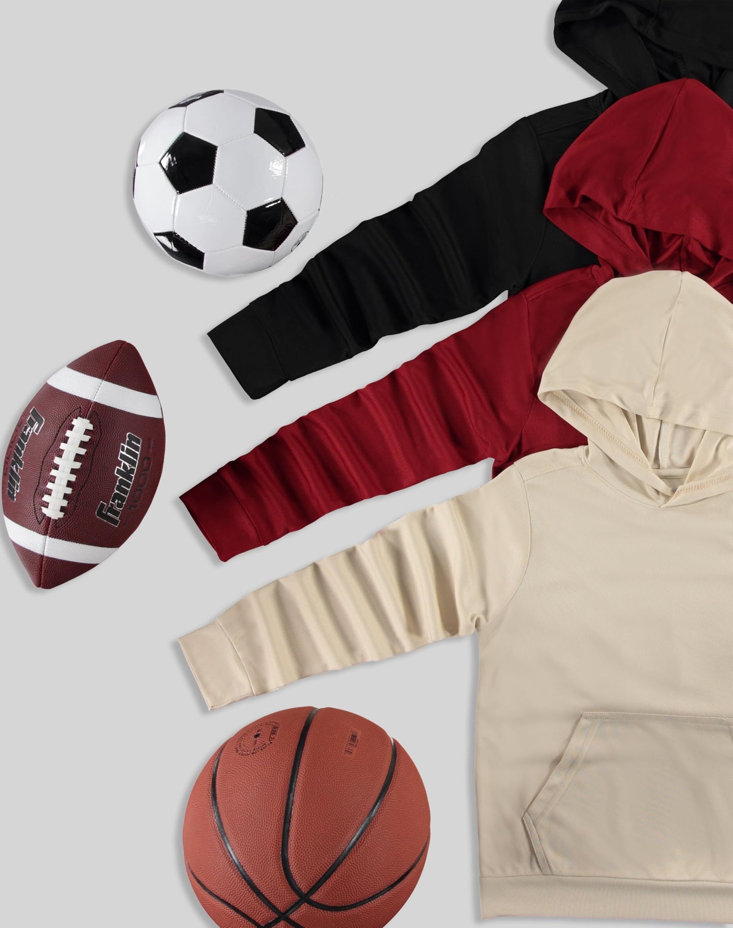 PURE CHAMP Boys' 3-Pack Mesh Hoodies