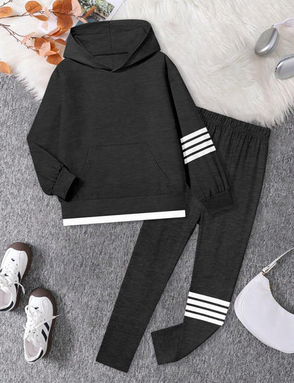 NECIOUS Girls' 2-Piece Hoodie & Leggings Set