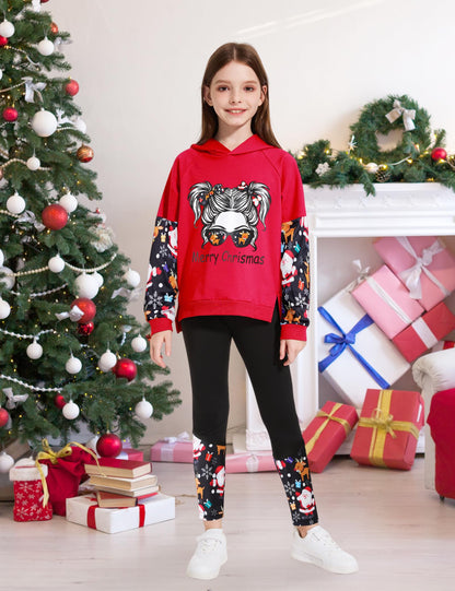 Girls' 2-Piece Tie Dye Hoodie & Leggings Set
