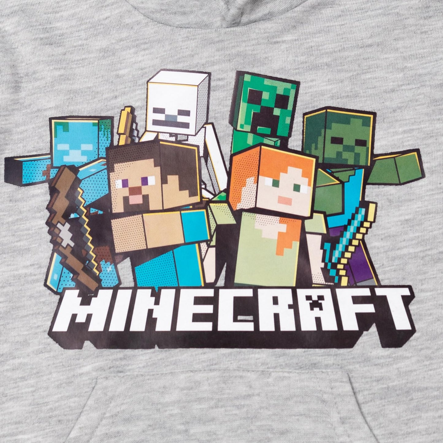 Minecraft Fleece Pullover Hoodie Little Kid to Big Kid Sizes (4-18-20)