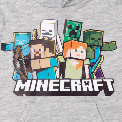 Minecraft Fleece Pullover Hoodie Little Kid to Big Kid Sizes (4-18-20)