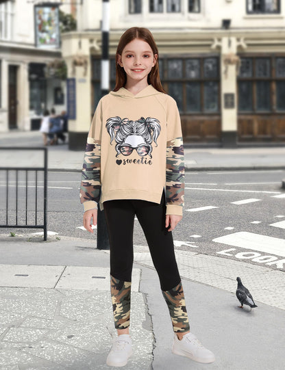 Girls' 2-Piece Tie Dye Hoodie & Leggings Set