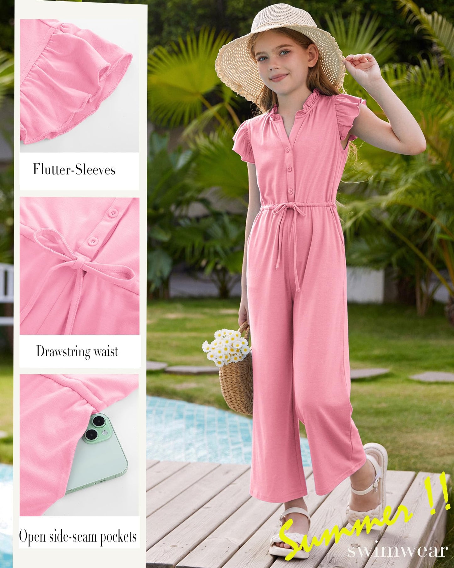 GRACE KARIN Girls Jumpsuit