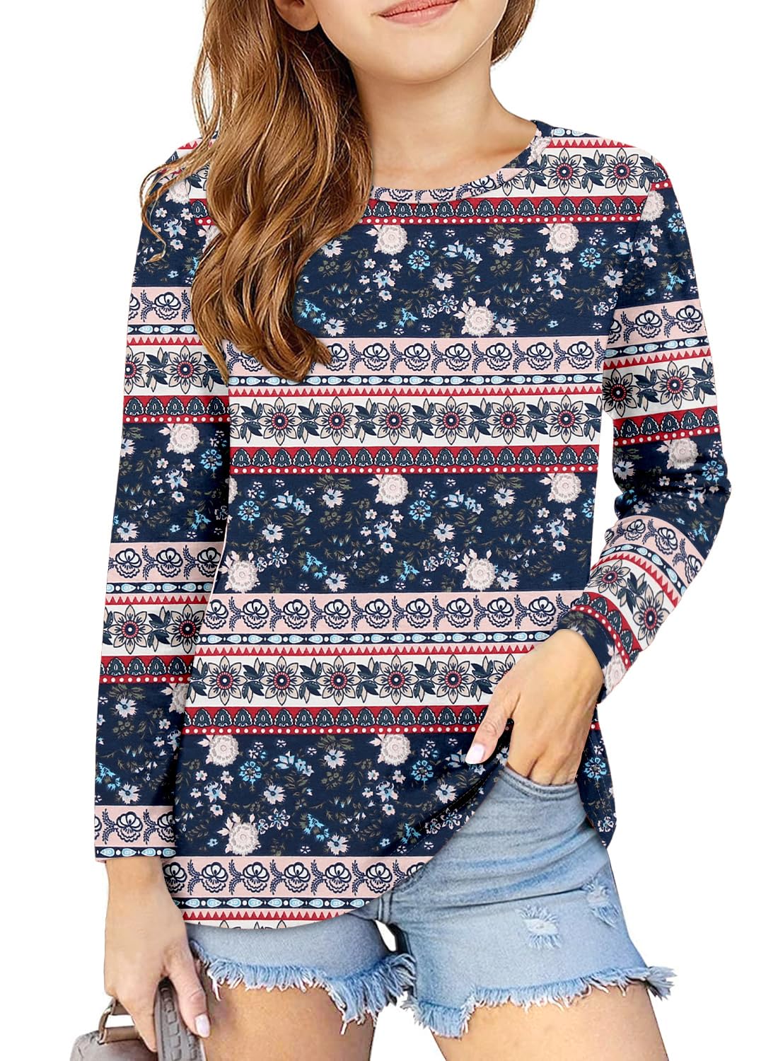 storeofbaby Girls' Long Sleeve Crewneck Top