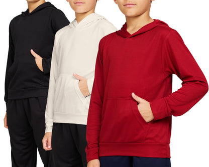 PURE CHAMP Boys' 3-Pack Mesh Hoodies
