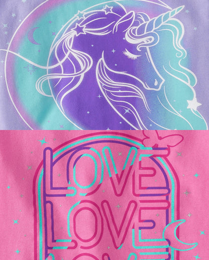 The Children's Place Girls' 5-Pack Graphic T-Shirts