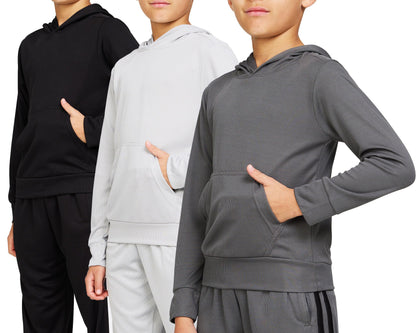 PURE CHAMP Boys' 3-Pack Mesh Hoodies