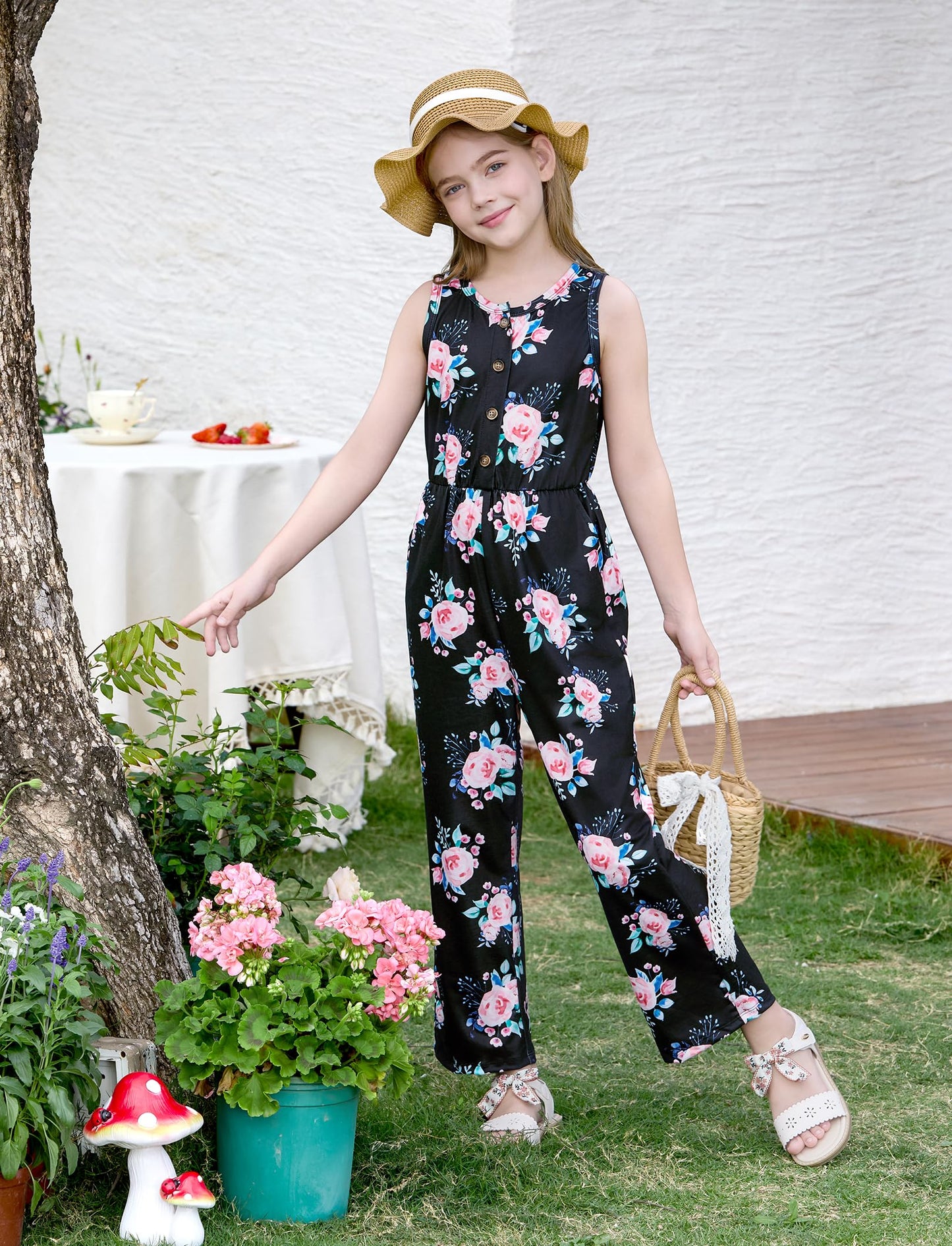 PATPAT Girls 3-Pack Jumpsuits