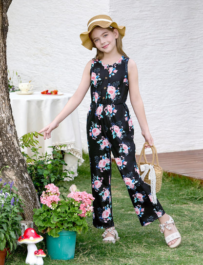 PATPAT Girls 3-Pack Jumpsuits