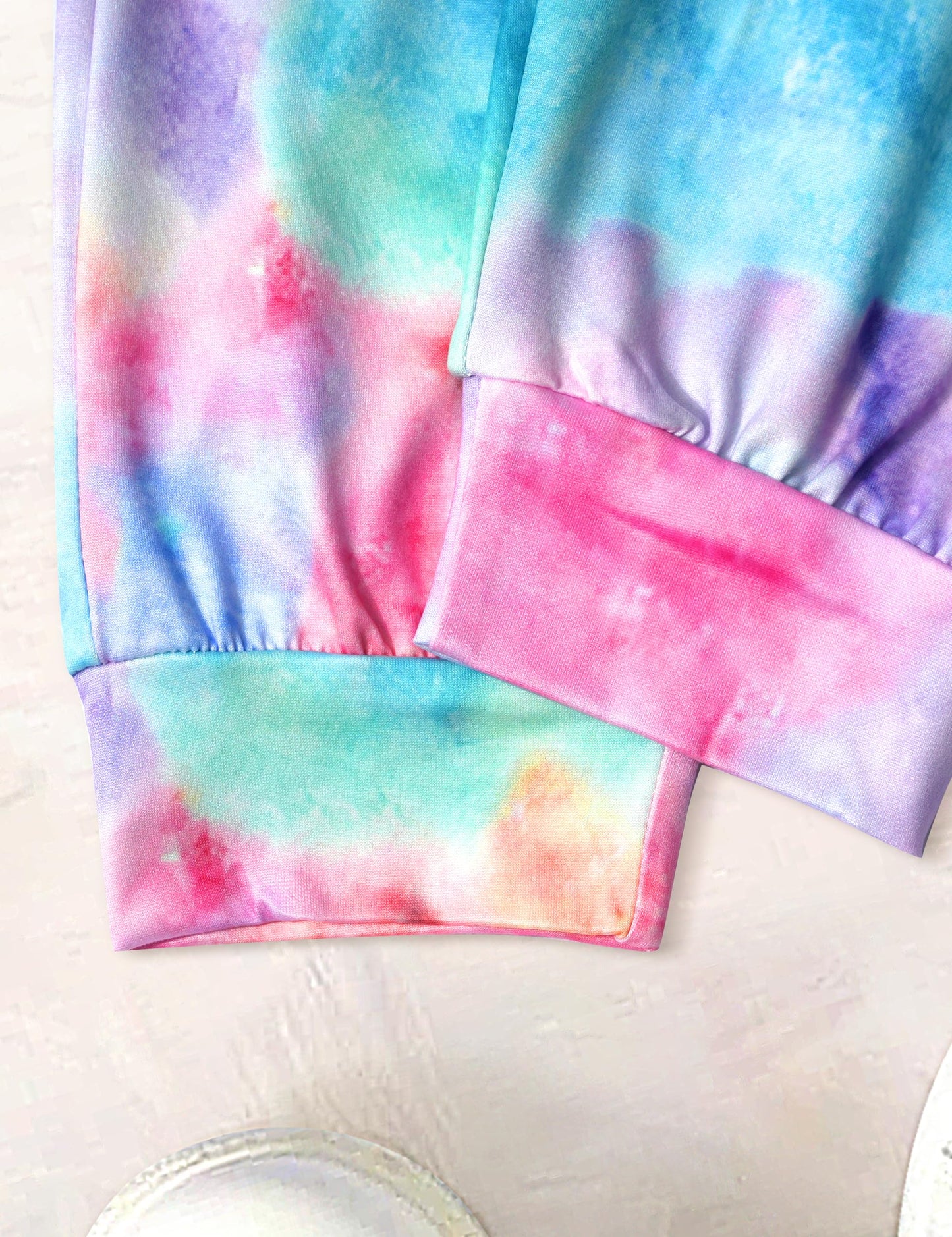 Toddler Girls' 2-Piece Tie Dye Sweatshirt & Pants Set