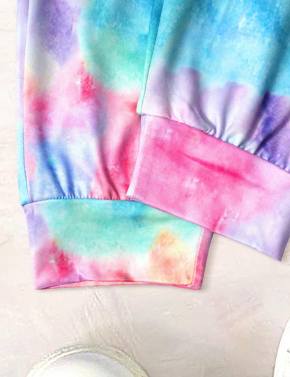 Toddler Girls' 2-Piece Tie Dye Sweatshirt & Pants Set