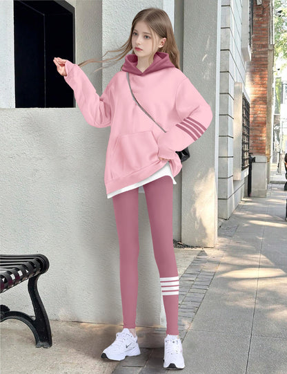 NECIOUS Girls' 2-Piece Hoodie & Leggings Set