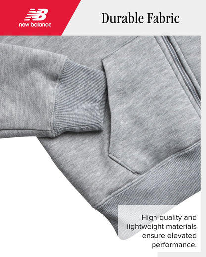 New Balance Boys' Sherpa-Lined Zip Hoodie