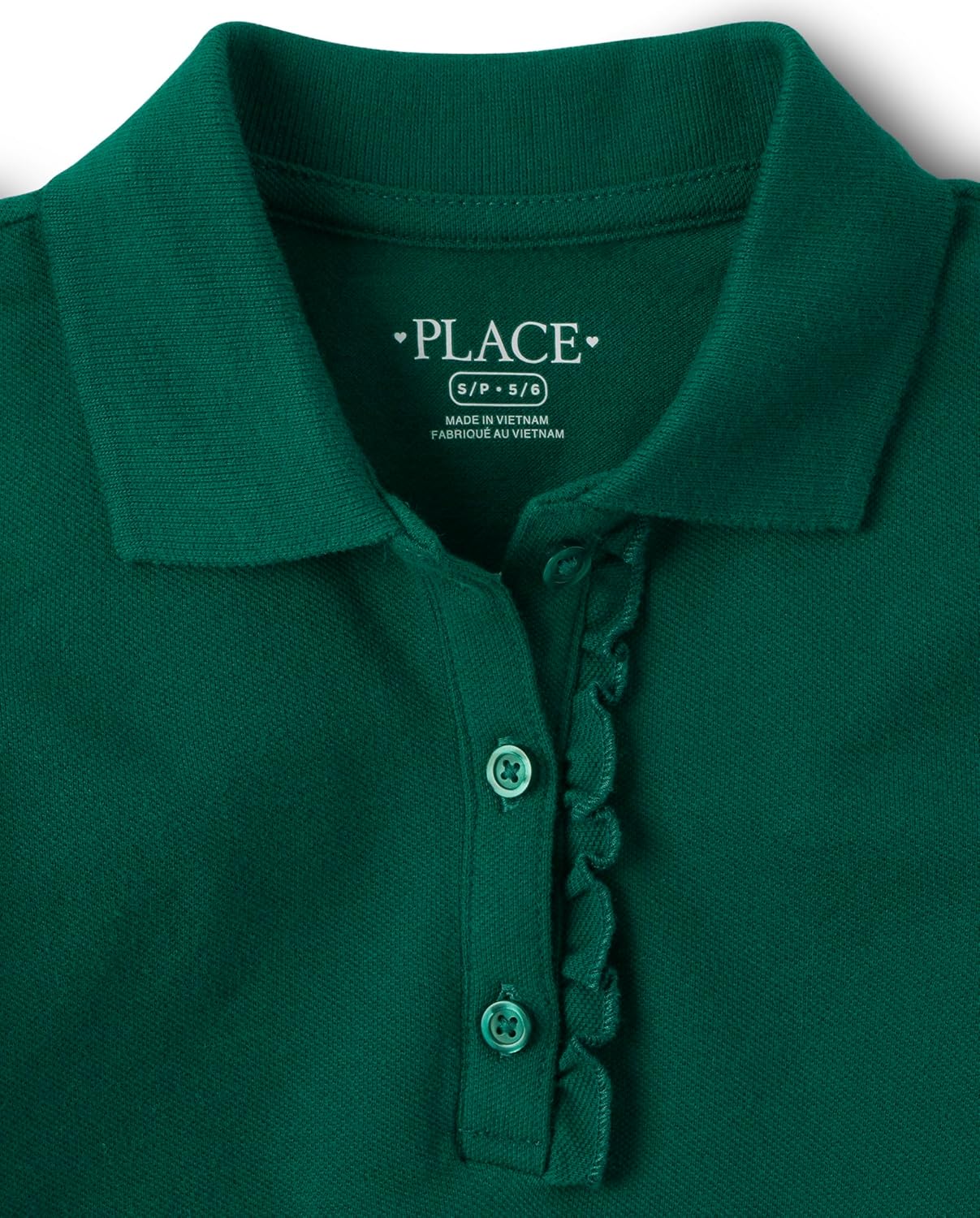 The Children's Place Girls' Short Sleeve Ruffle Polo Dress