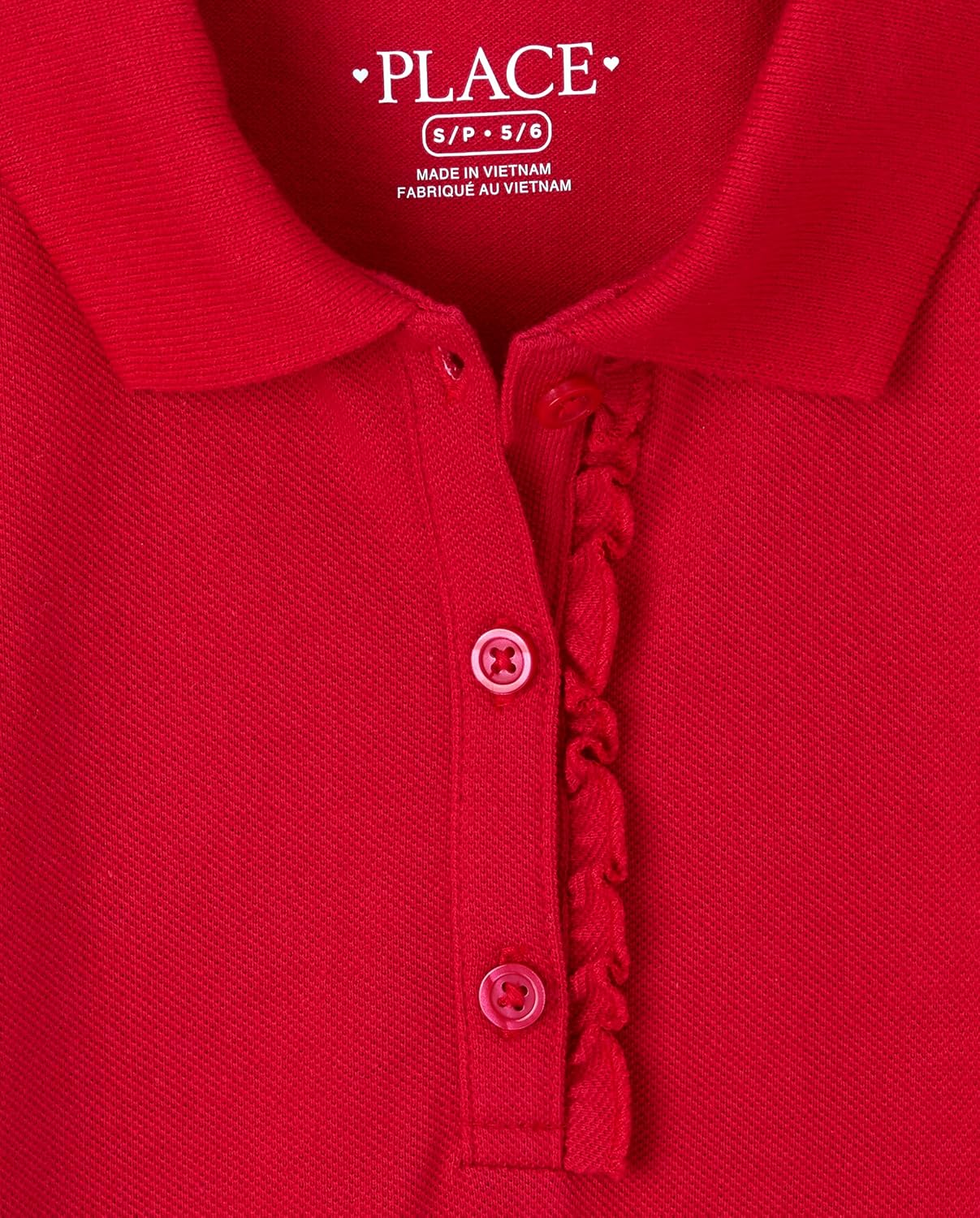 The Children's Place Girls' Short Sleeve Ruffle Polo Dress
